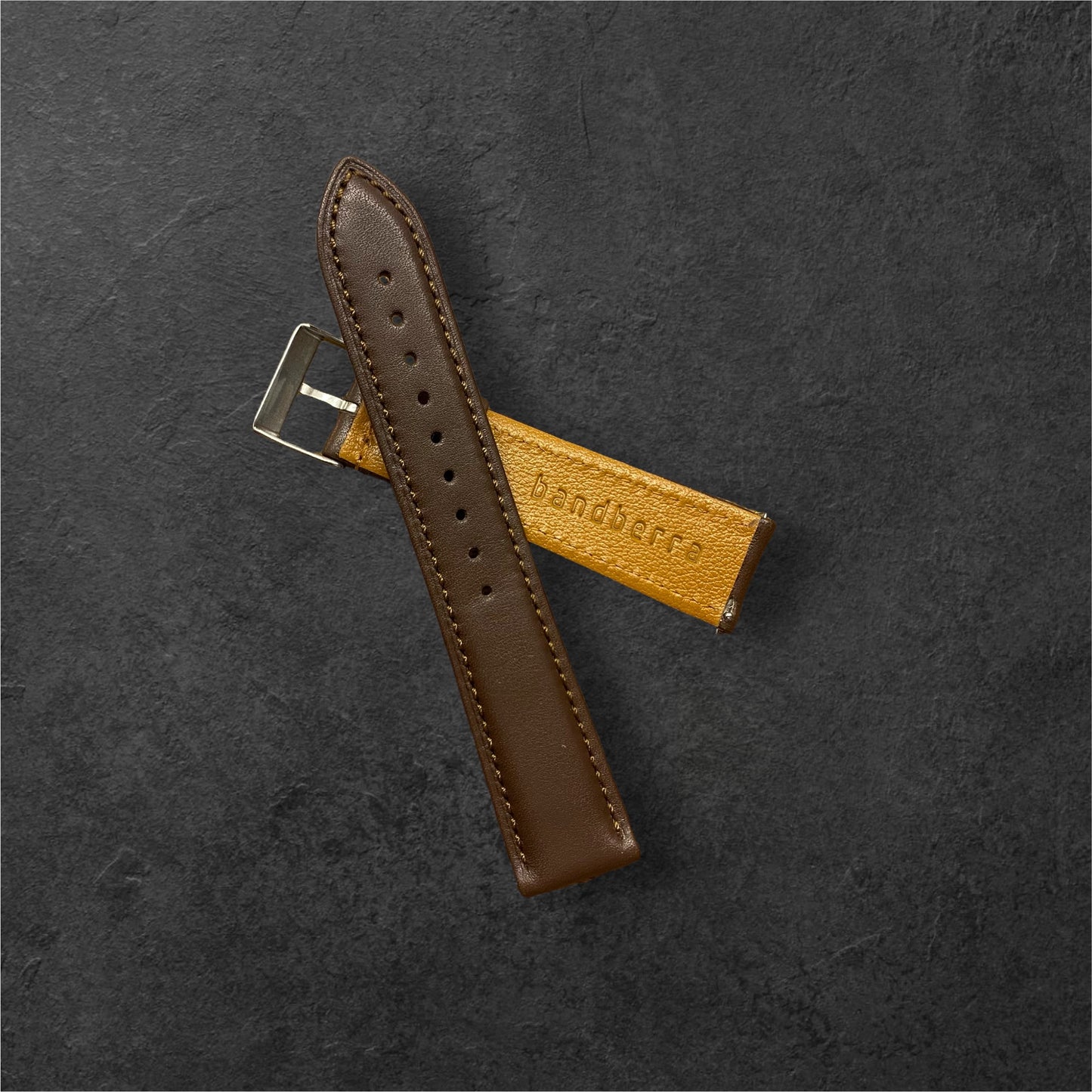 Leather Watch Strap Quick Release | Brown