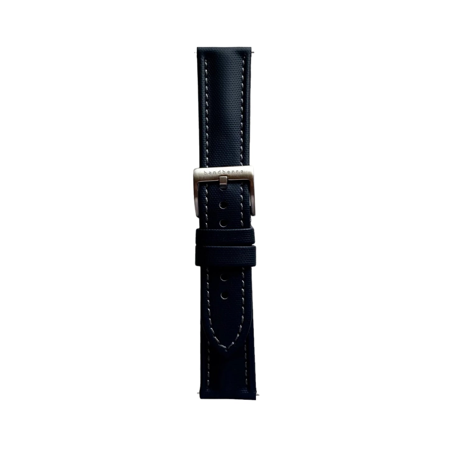Sailcloth Quick Release Watch Band | Black x grey