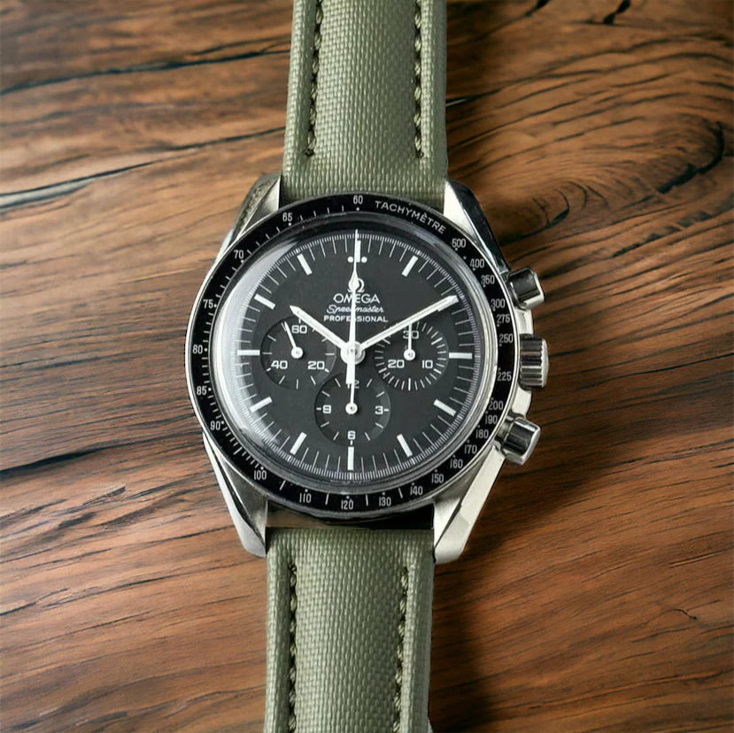 Sailcloth Quick Release Watch Band | Green