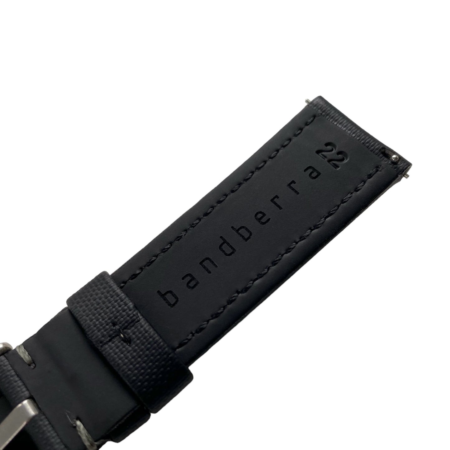 Sailcloth Quick Release Watch Band | Black x Khaki