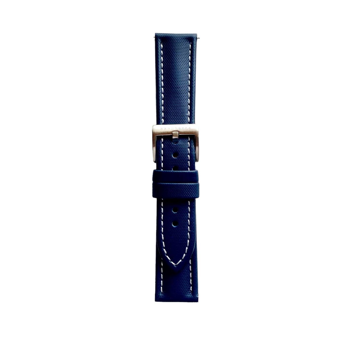 Sailcloth Quick Release Watch Band | Blue x White