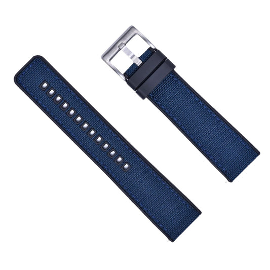 Hybrid Canvas FKM Quick Release Watch Band | Blue